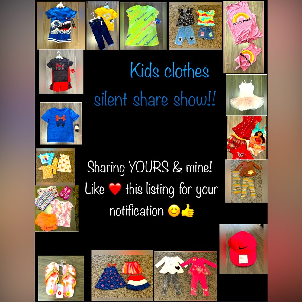 Like and share! Tonight @9pm CST Kids clothes share show!!